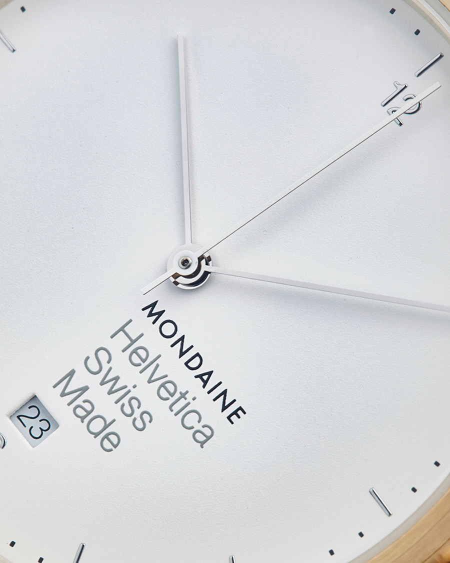 Homme | Mondaine Helvetica Light T2 GP White 38mm | Mondaine | Helvetica Light T2 GP White 38mm