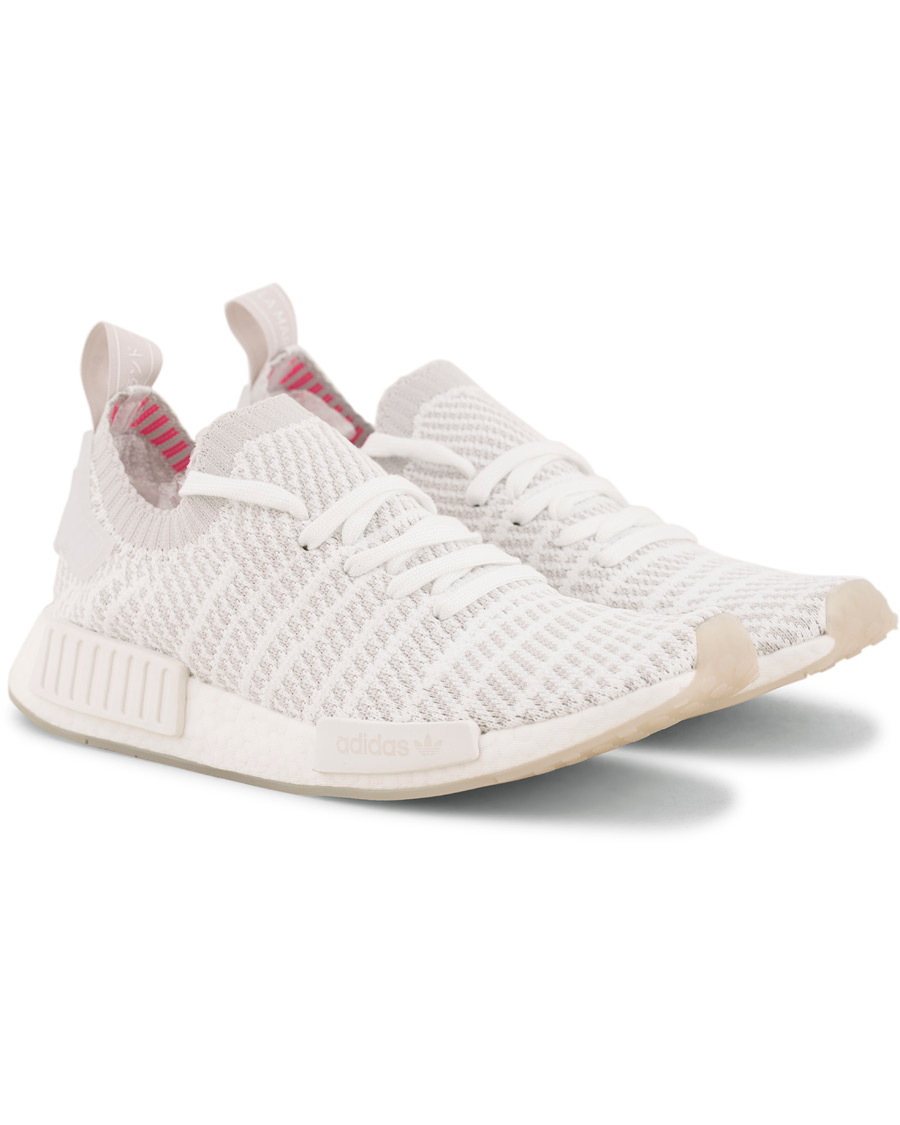 Homme | adidas Originals NMD_R1 Primeknit Running Sneaker White | adidas Originals | NMD_R1 Primeknit Running Sneaker White
