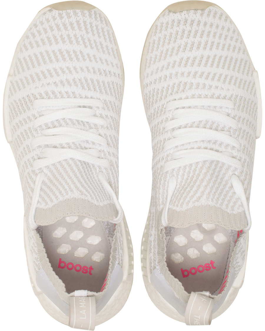 Homme | adidas Originals NMD_R1 Primeknit Running Sneaker White | adidas Originals | NMD_R1 Primeknit Running Sneaker White