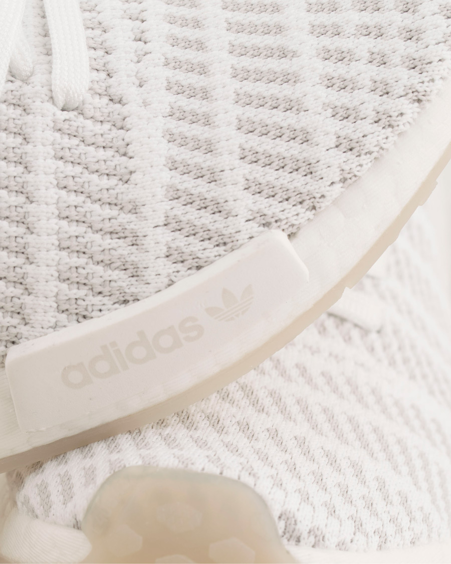 Homme | adidas Originals NMD_R1 Primeknit Running Sneaker White | adidas Originals | NMD_R1 Primeknit Running Sneaker White
