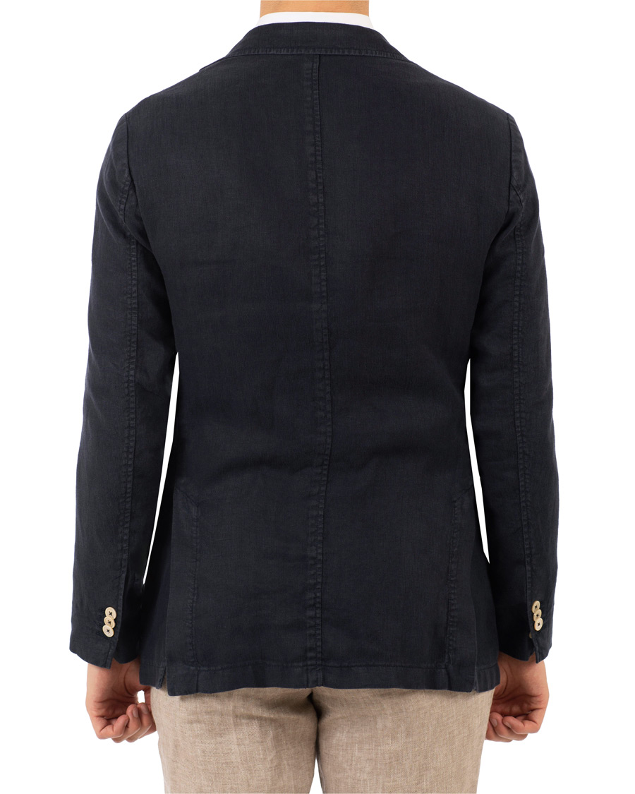 Homme | Blazers | Stenströms | Linen Patch Pocket Blazer Navy