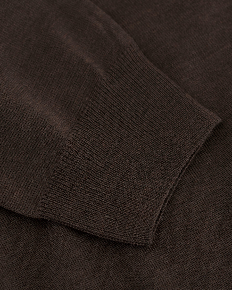Heren | Truien | Stenströms | Merino Zegna Knitted Cardigan Brown