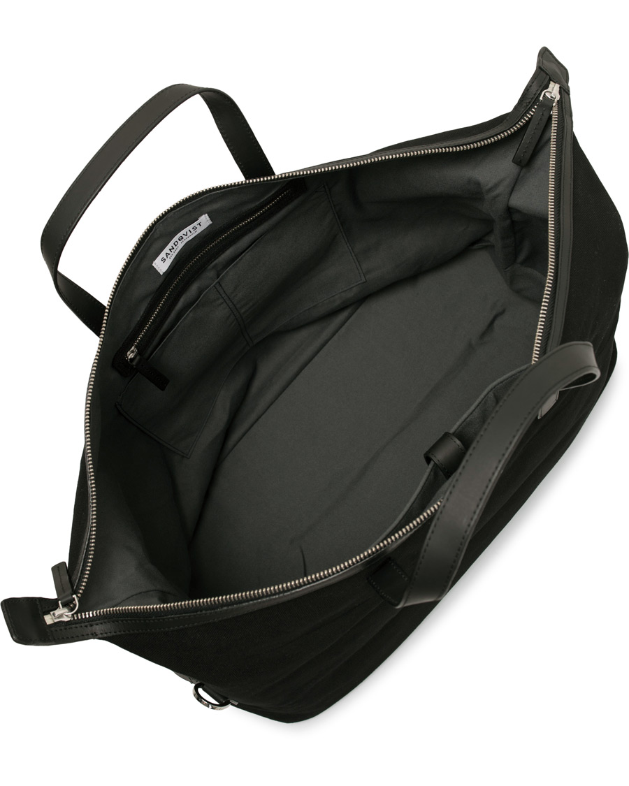 Homme | Sacs | Sandqvist | Holly Grand Organic Cotton Canvas Weekendbag Black