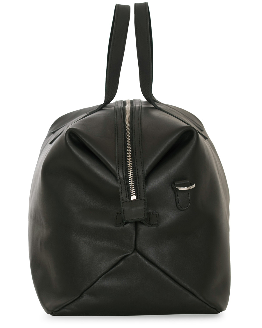 Heren | Tassen | Sandqvist | Holly Vegetable Tanned Leather Weekendbag Black
