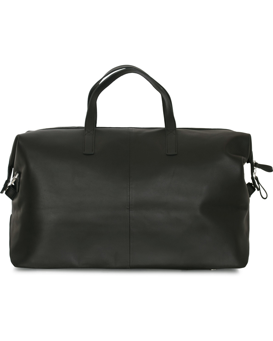 Heren | Tassen | Sandqvist | Holly Vegetable Tanned Leather Weekendbag Black
