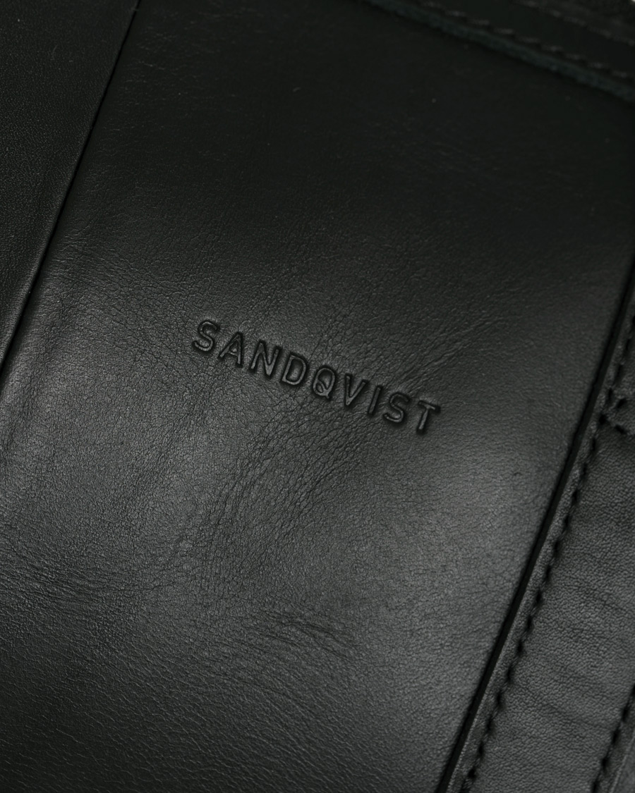 Heren | Tassen | Sandqvist | Holly Vegetable Tanned Leather Weekendbag Black