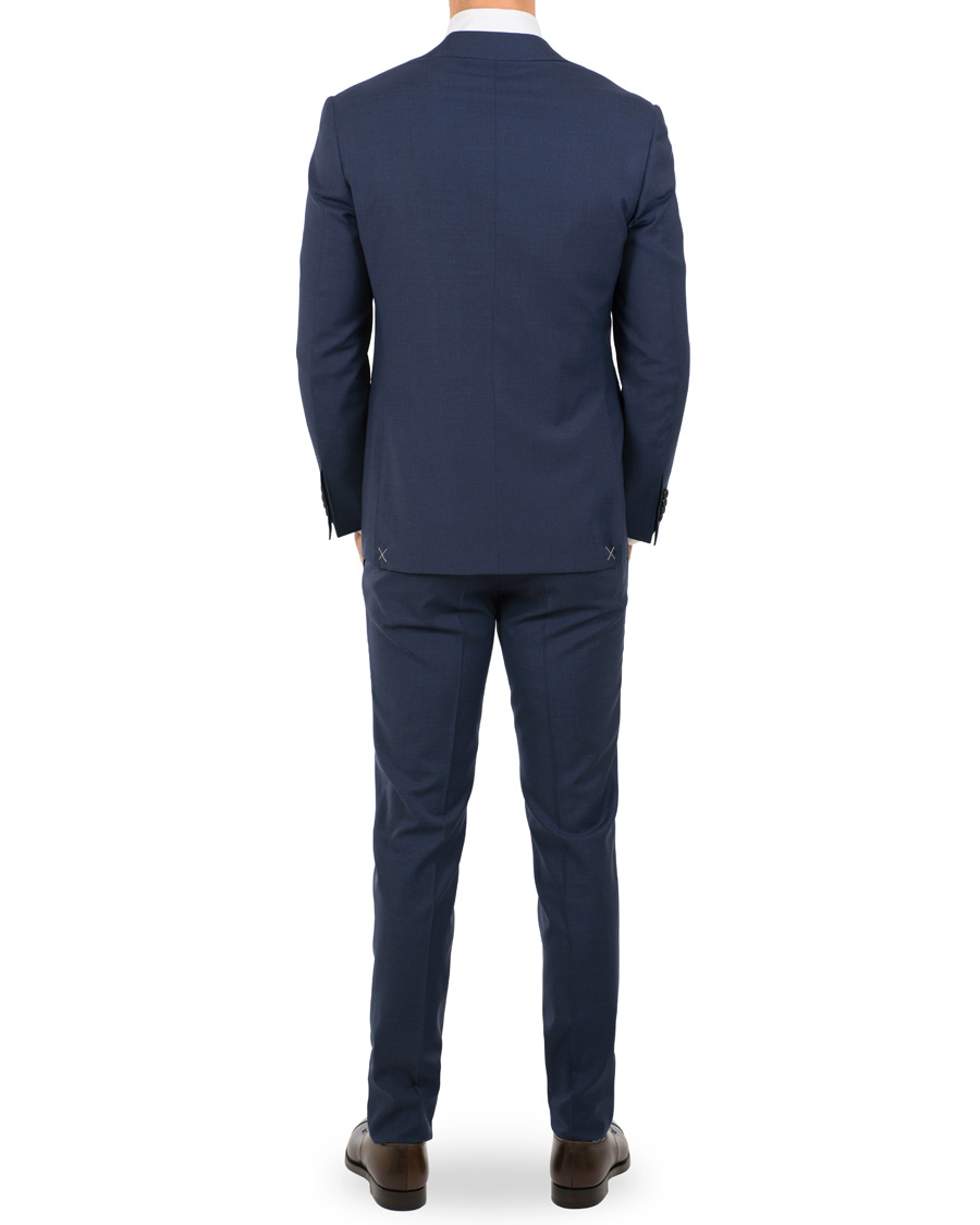 Homme | Costumes | Canali | Capri Wool Contrast Lining Suit Navy