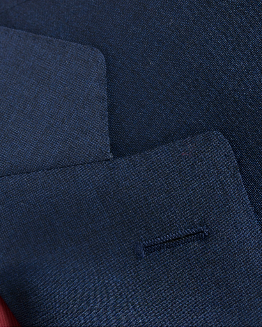 Homme | Costumes | Canali | Capri Wool Contrast Lining Suit Navy