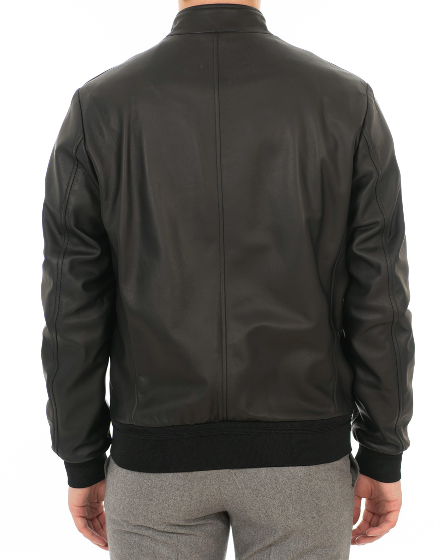 Homme | Manteaux Et Vestes | Canali | Leather Jacket Black