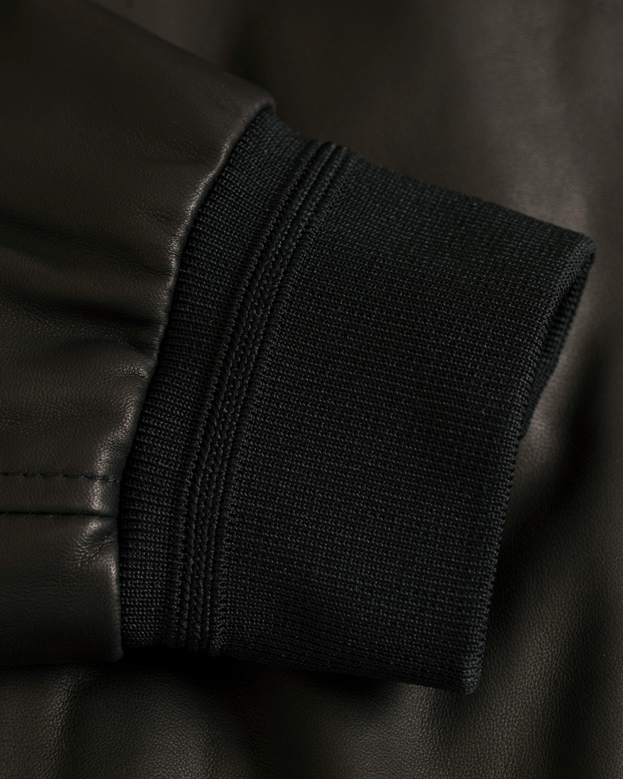 Homme | Manteaux Et Vestes | Canali | Leather Jacket Black
