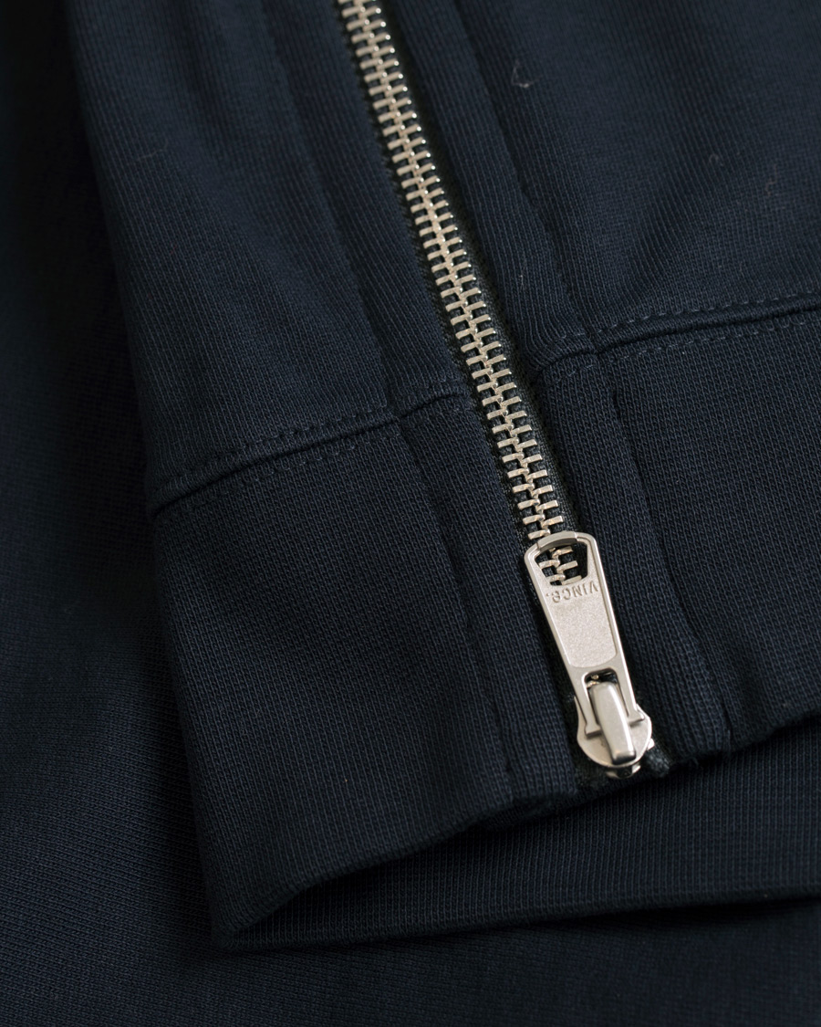 Heren | Truien | Vince | Side Zip Crew Neck Sweatshirt New Coastal Blue