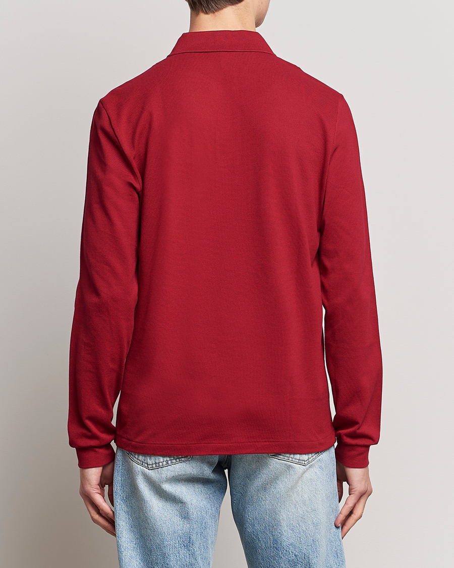 Homme | Polos | Lacoste | Long Sleeve Polo Bordeaux
