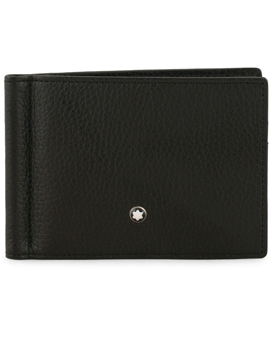 Homme | Montblanc Meisterstück Soft Grain Wallet 6cc Money Clip Small Black | Montblanc | Meisterstück Soft Grain Wallet 6cc Money Clip Small Black