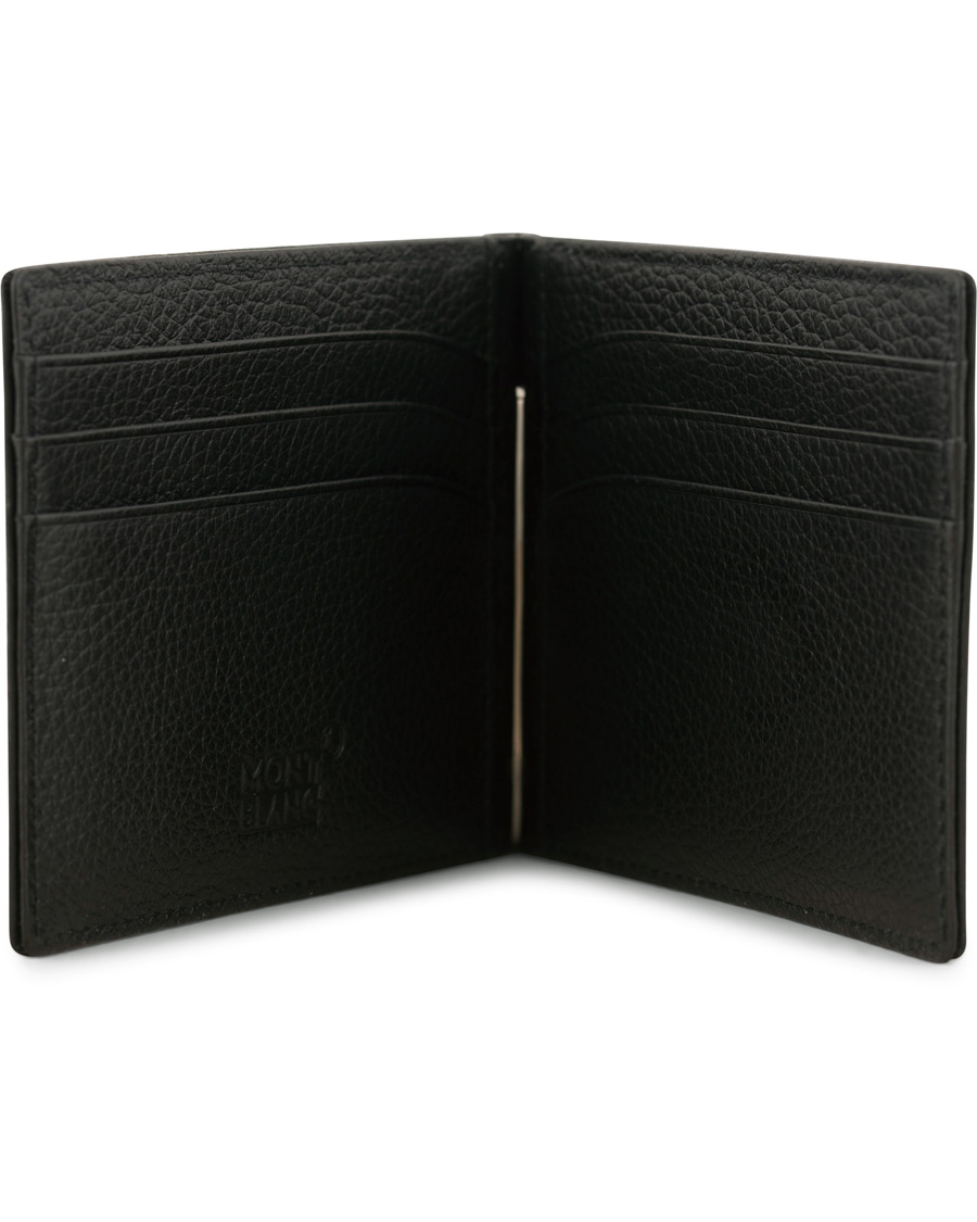 Homme | Montblanc Meisterstück Soft Grain Wallet 6cc Money Clip Small Black | Montblanc | Meisterstück Soft Grain Wallet 6cc Money Clip Small Black
