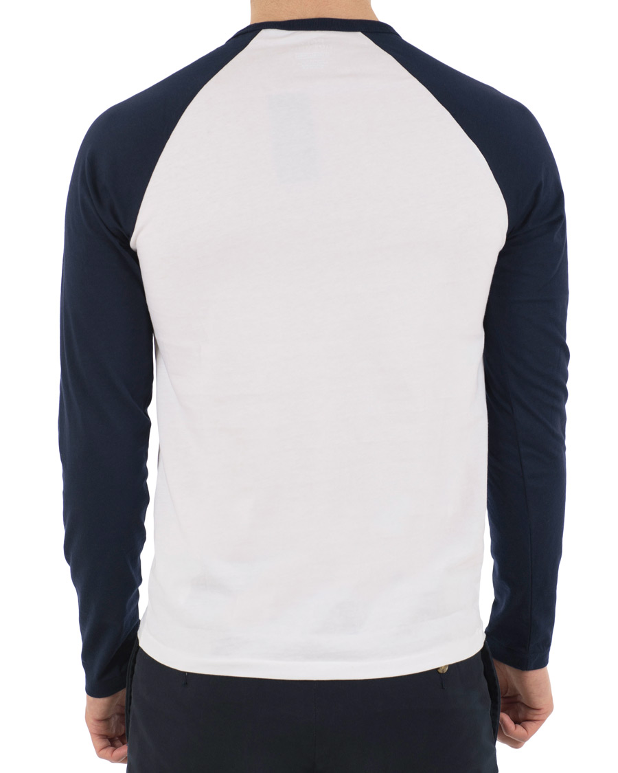 Heren | T-shirts | Polo Ralph Lauren | Baseball Bears Collection Crew Neck Long Tee White/Navy