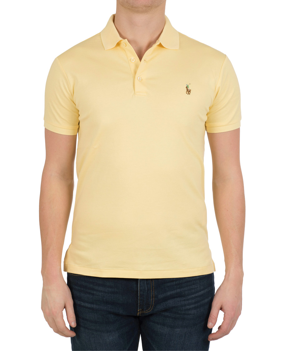 Heren | Polo's | Polo Ralph Lauren | Slim Fit Pima Polo Banana Peel