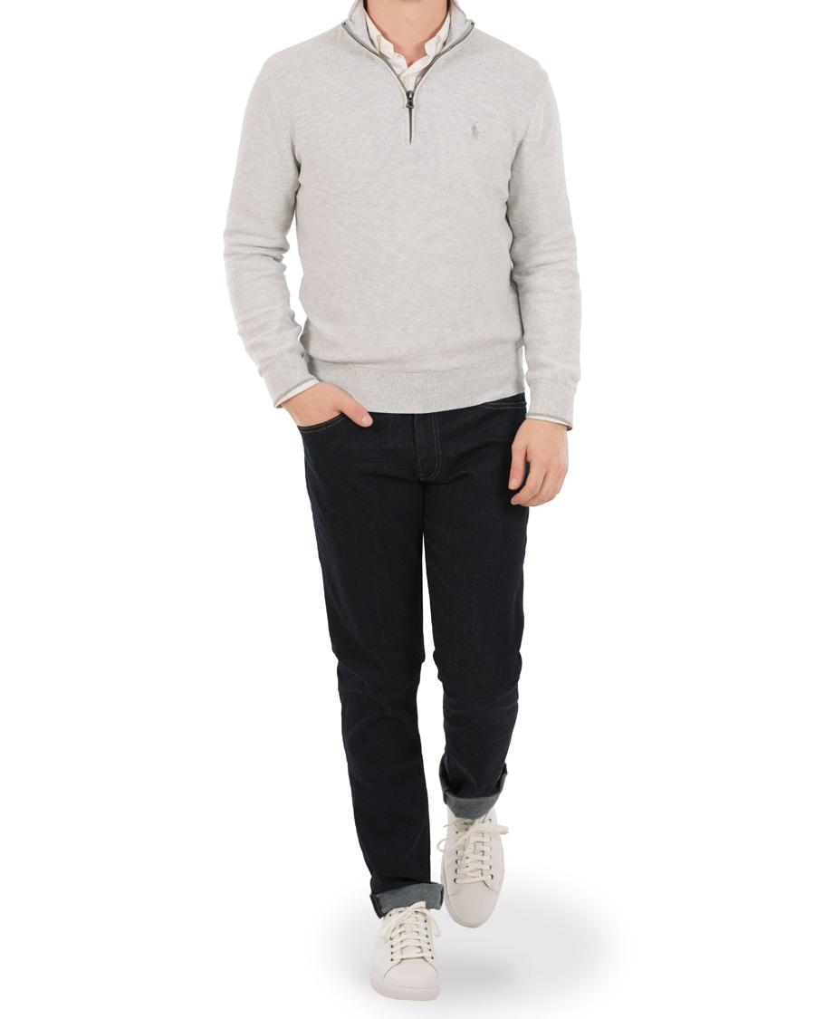 Homme | Pulls Et Tricots | Polo Ralph Lauren | Texture Half Zip Lawrence Grey Heather
