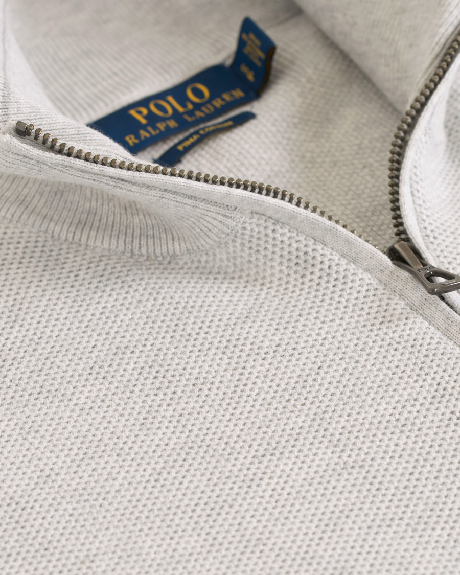 Homme | Pulls Et Tricots | Polo Ralph Lauren | Texture Half Zip Lawrence Grey Heather