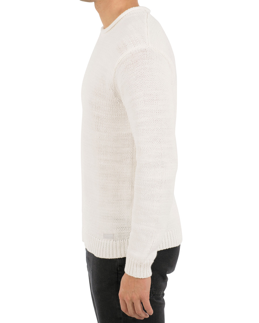 Homme | Pulls Et Tricots | Polo Ralph Lauren | Slub Knitted Crew Neck White
