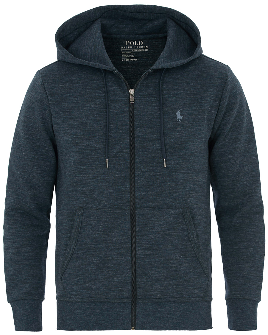 Homme | Pulls Et Tricots | Polo Ralph Lauren | Tech Performance Full Zip Hoodie Blue Eclipse