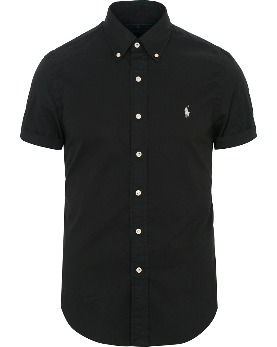 Heren | Overhemden | Polo Ralph Lauren | Slim Fit Button Down Short Sleeve Shirt Polo Black