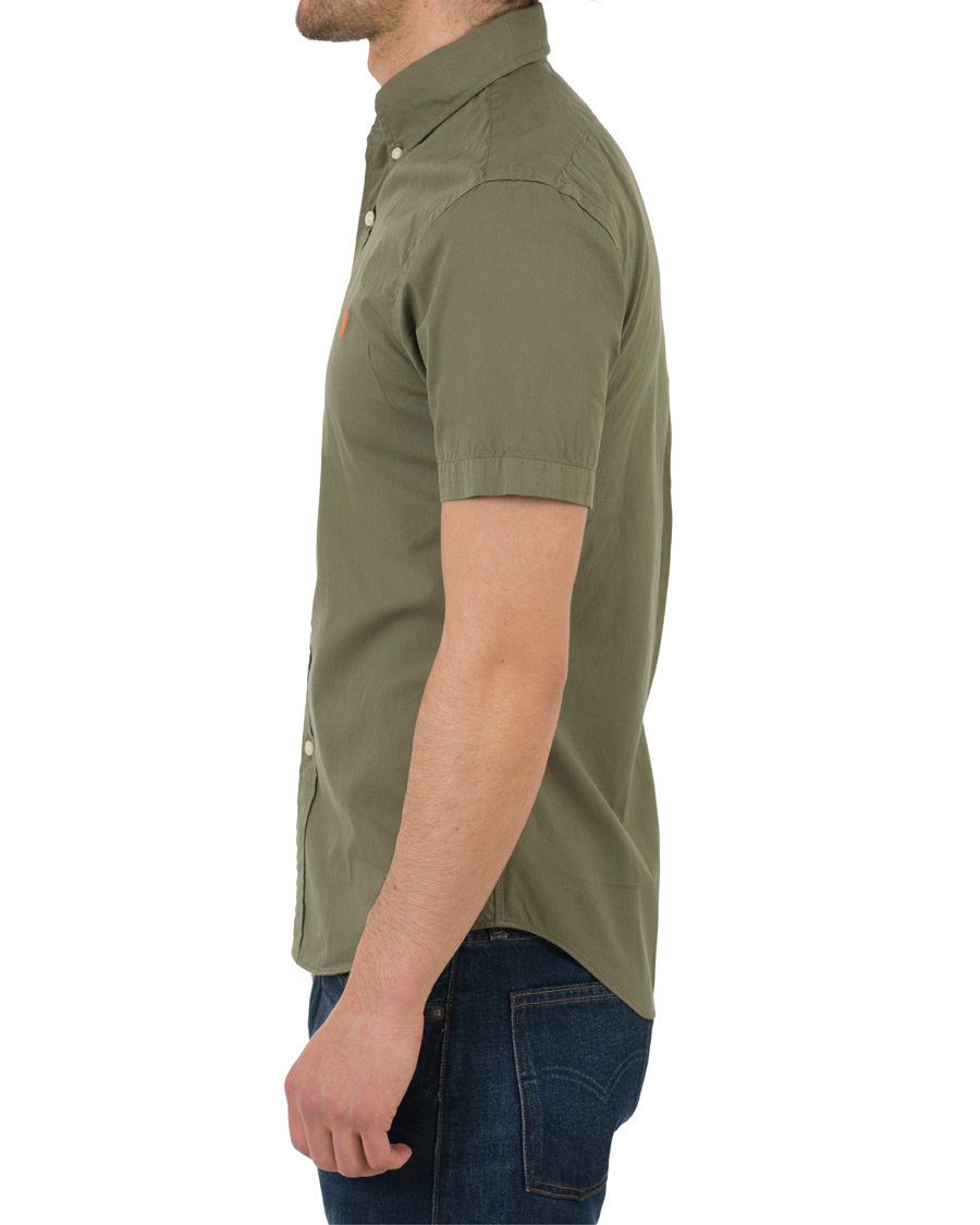 Homme | Chemises | Polo Ralph Lauren | Slim Fit Button Down Short Sleeve Shirt Mountain Green