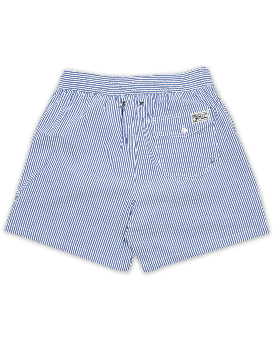 Homme | Maillots De Bain | Polo Ralph Lauren | Stretch Seersucker Swimshorts Cruise Royal/White