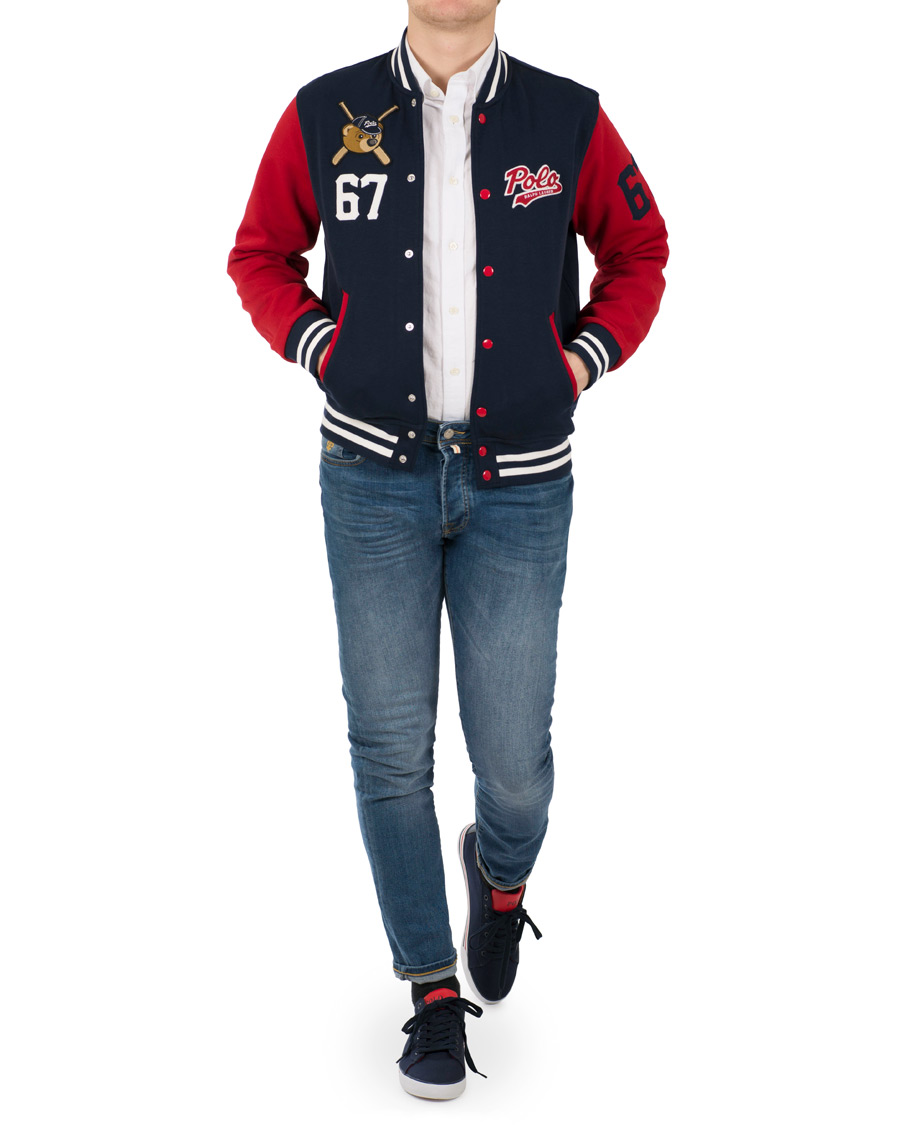 Homme | Pulls Et Tricots | Polo Ralph Lauren | Baseball Bears Collection Jacket Cruise Navy