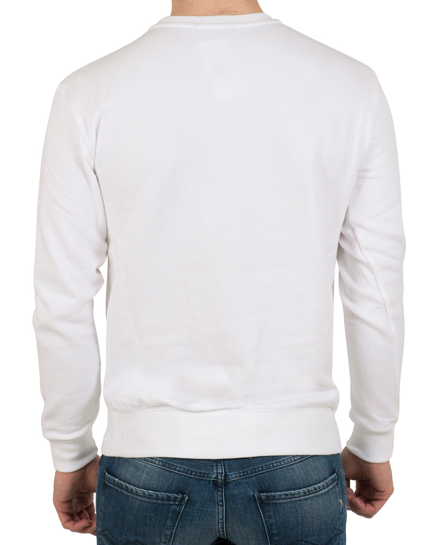 Homme | Pulls Et Tricots | Polo Ralph Lauren | Printed Bear Crew Neck Sweatshirt White