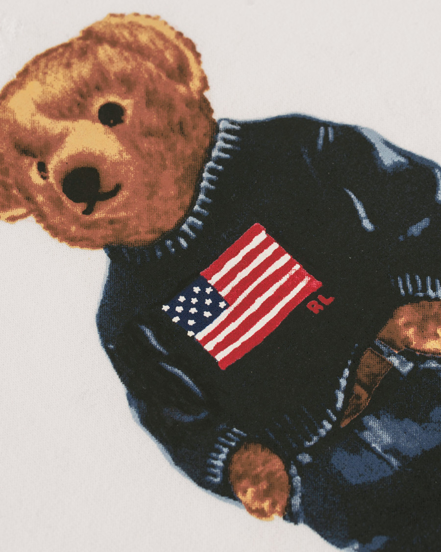 Homme | Pulls Et Tricots | Polo Ralph Lauren | Printed Bear Crew Neck Sweatshirt White