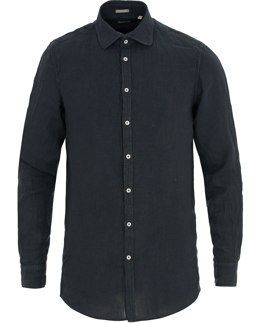 Homme | Chemises | Massimo Alba | Canary Linen Shirt Washed Navy