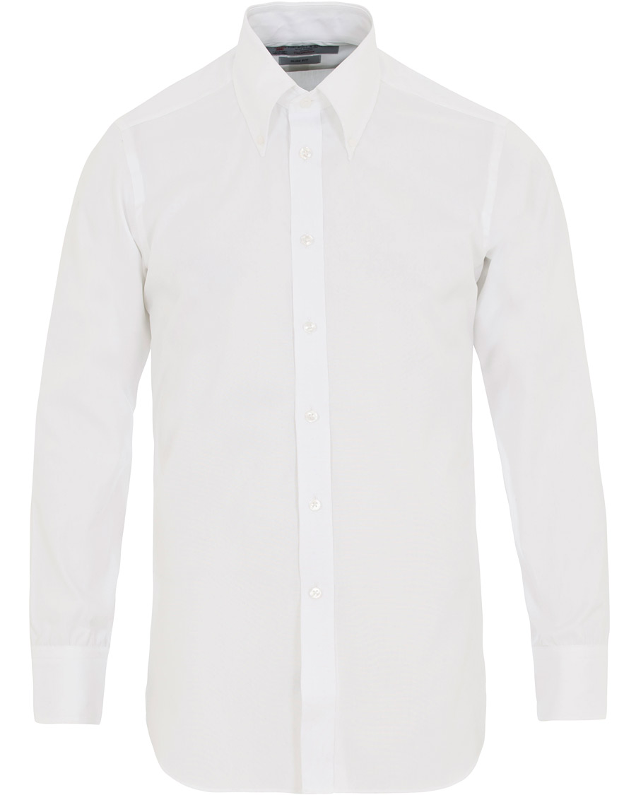 Homme | Chemises | Turnbull & Asser | Slim Fit Royal Oxford Button Down Shirt White