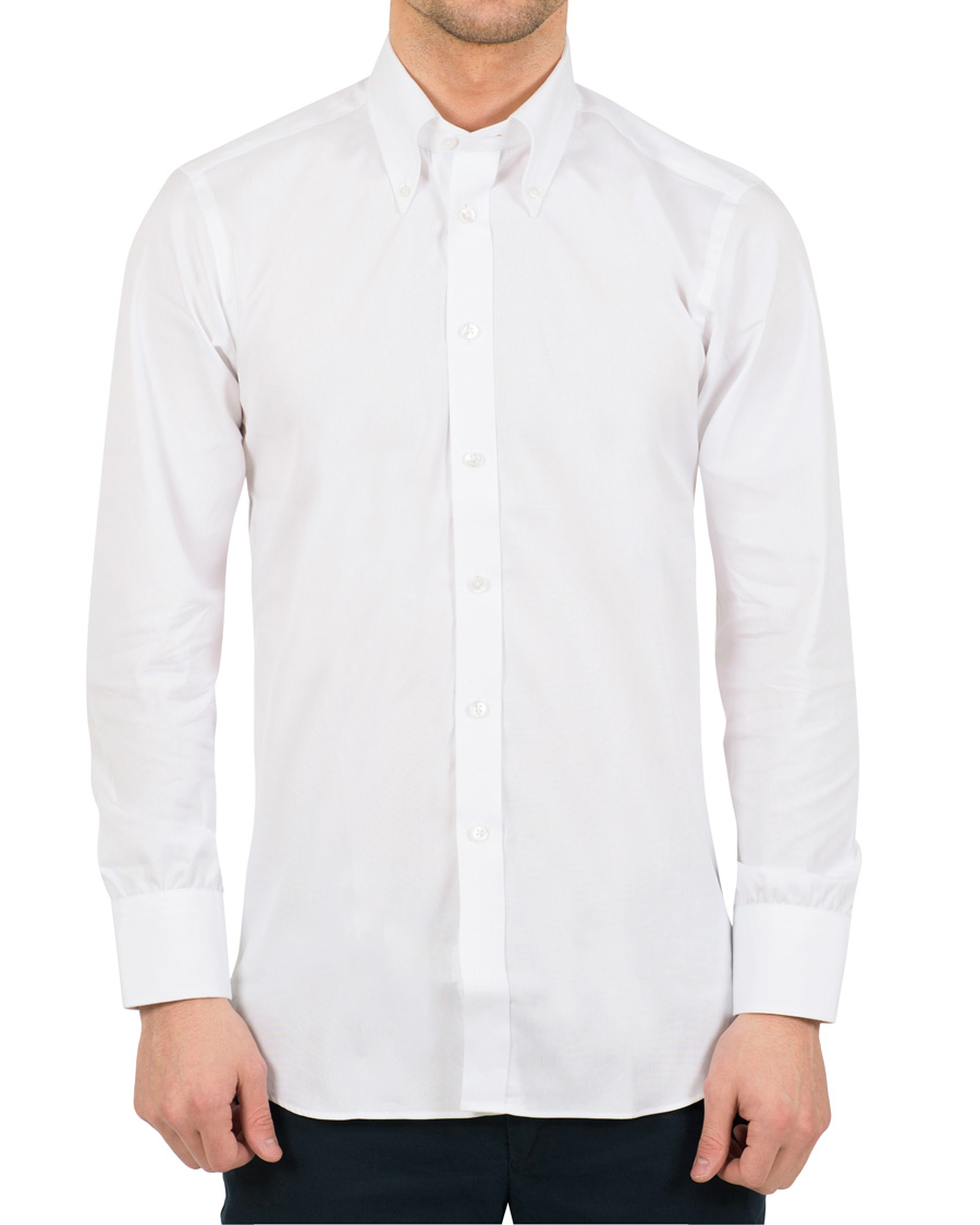 Homme | Chemises | Turnbull & Asser | Slim Fit Royal Oxford Button Down Shirt White