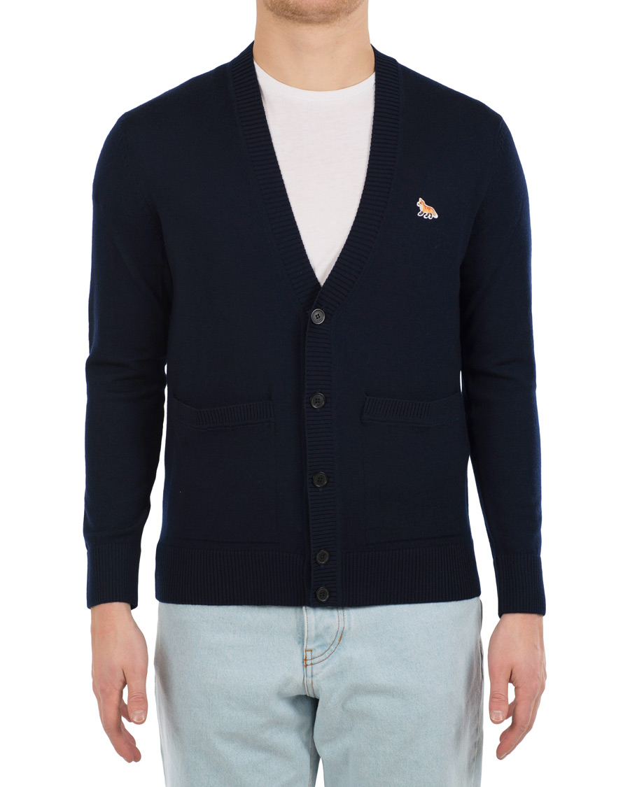Homme | Pulls Et Tricots | Maison Kitsuné | Merino Classic Cardigan Navy