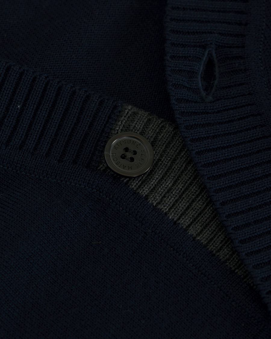 Homme | Pulls Et Tricots | Maison Kitsuné | Merino Classic Cardigan Navy