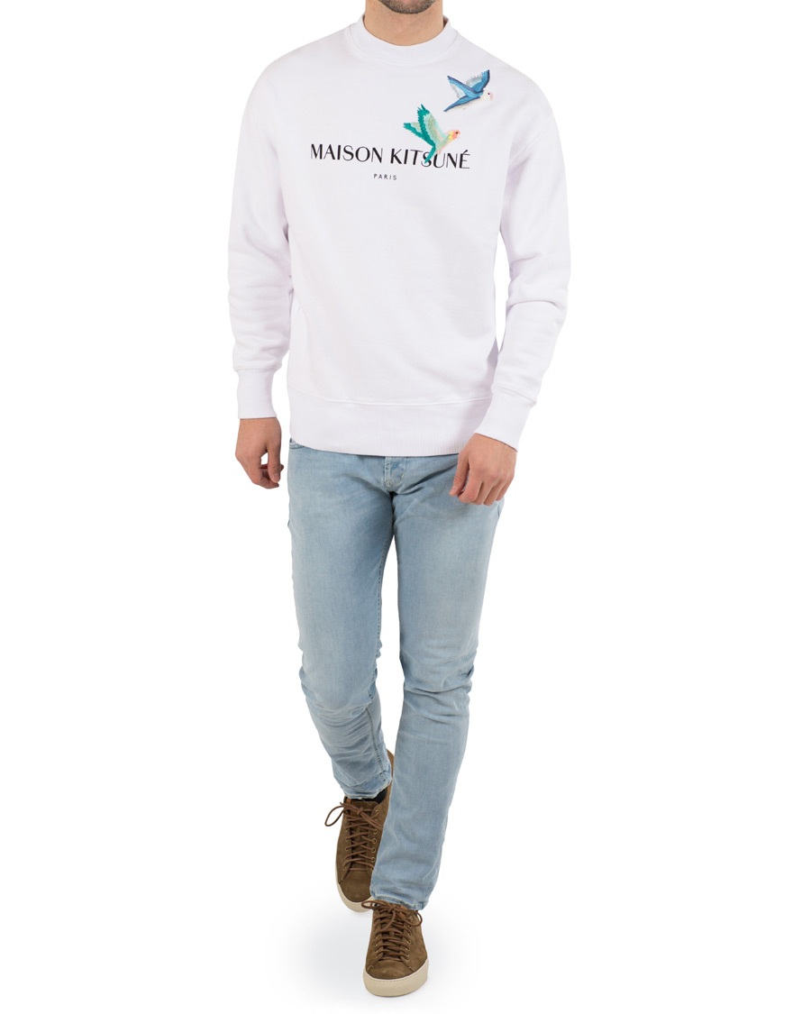 Homme | Pulls Et Tricots | Maison Kitsuné | Lovebirds Sweatshirt White