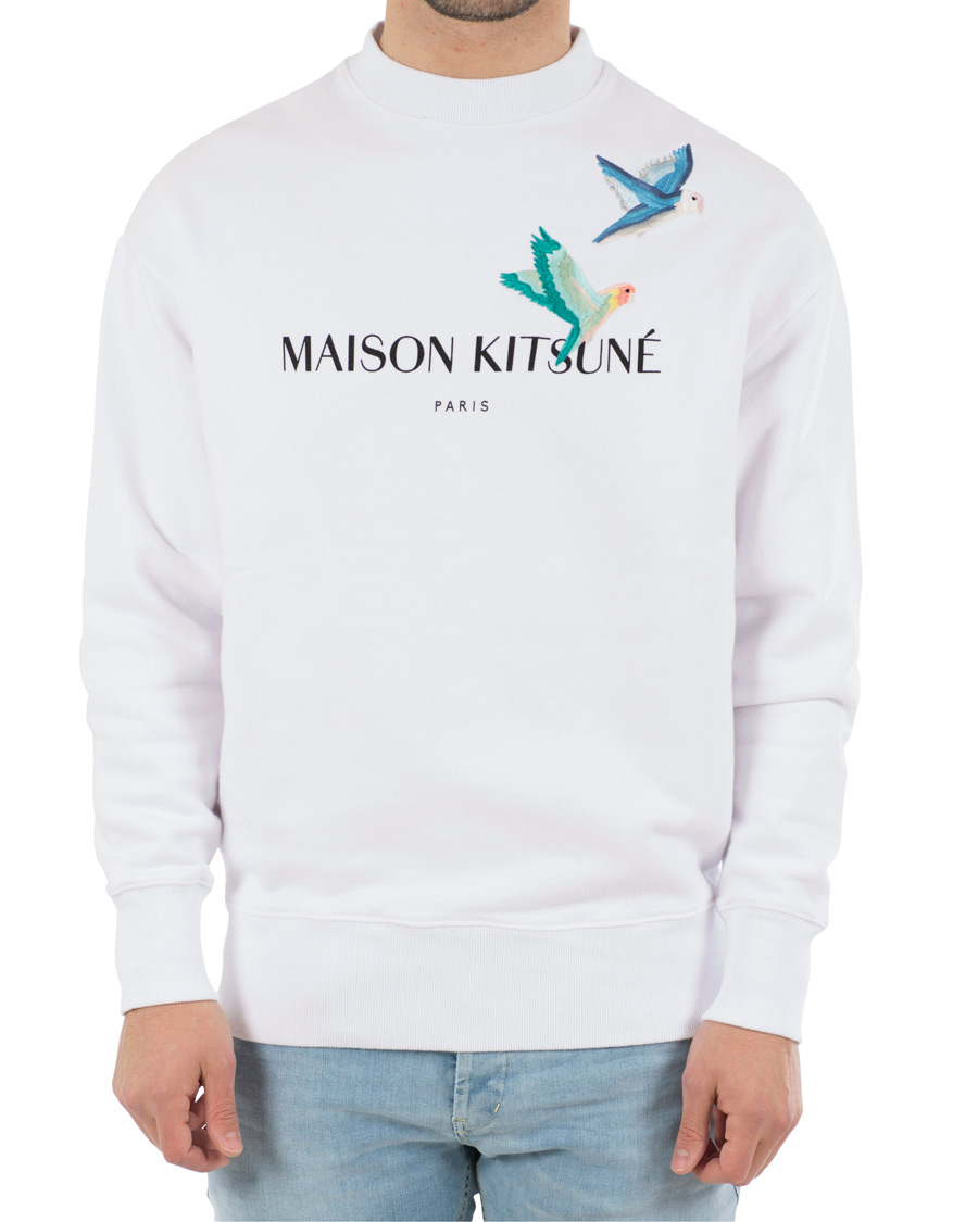 Homme | Pulls Et Tricots | Maison Kitsuné | Lovebirds Sweatshirt White