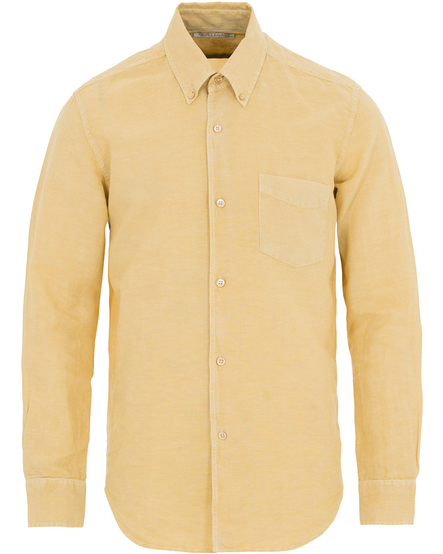 Homme | Chemises | Our Legacy | Classic Shirt Cotton/Linen Fade Yellow