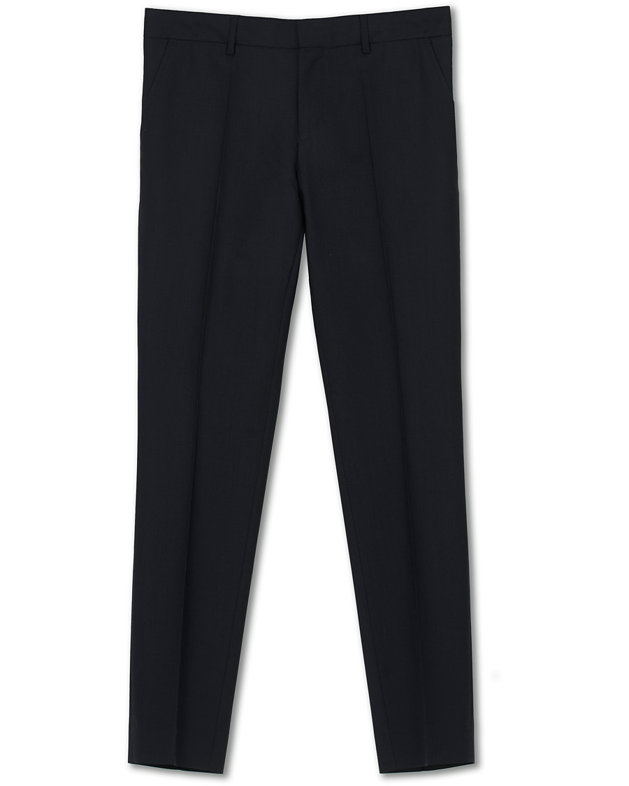 Homme | Pantalons | Filippa K | Liam Cool Wool Slacks Dark Navy