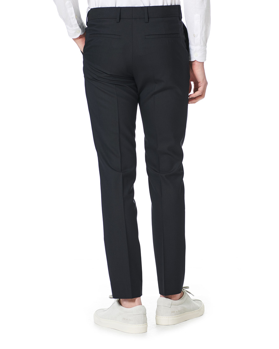 Homme | Pantalons | Filippa K | Liam Cool Wool Slacks Dark Navy