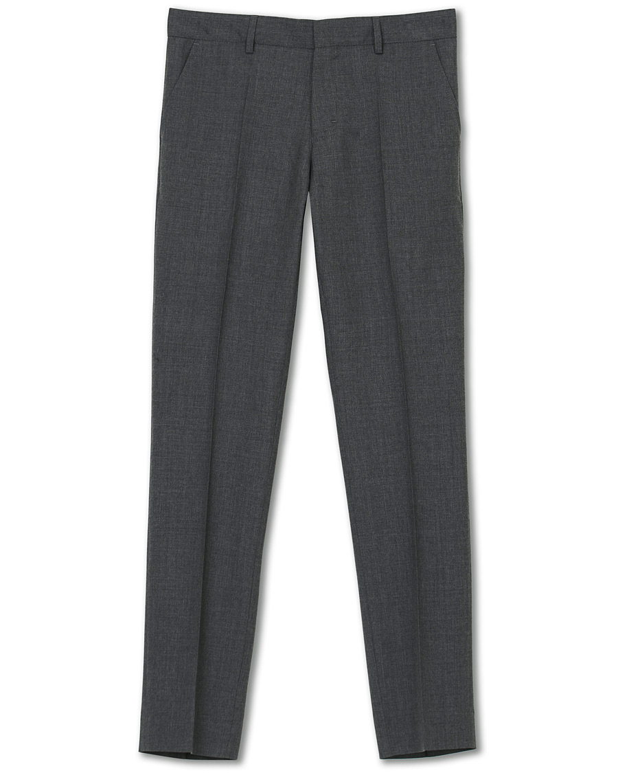Homme | Pantalons | Filippa K | Liam Cool Wool Slacks Grey Melange