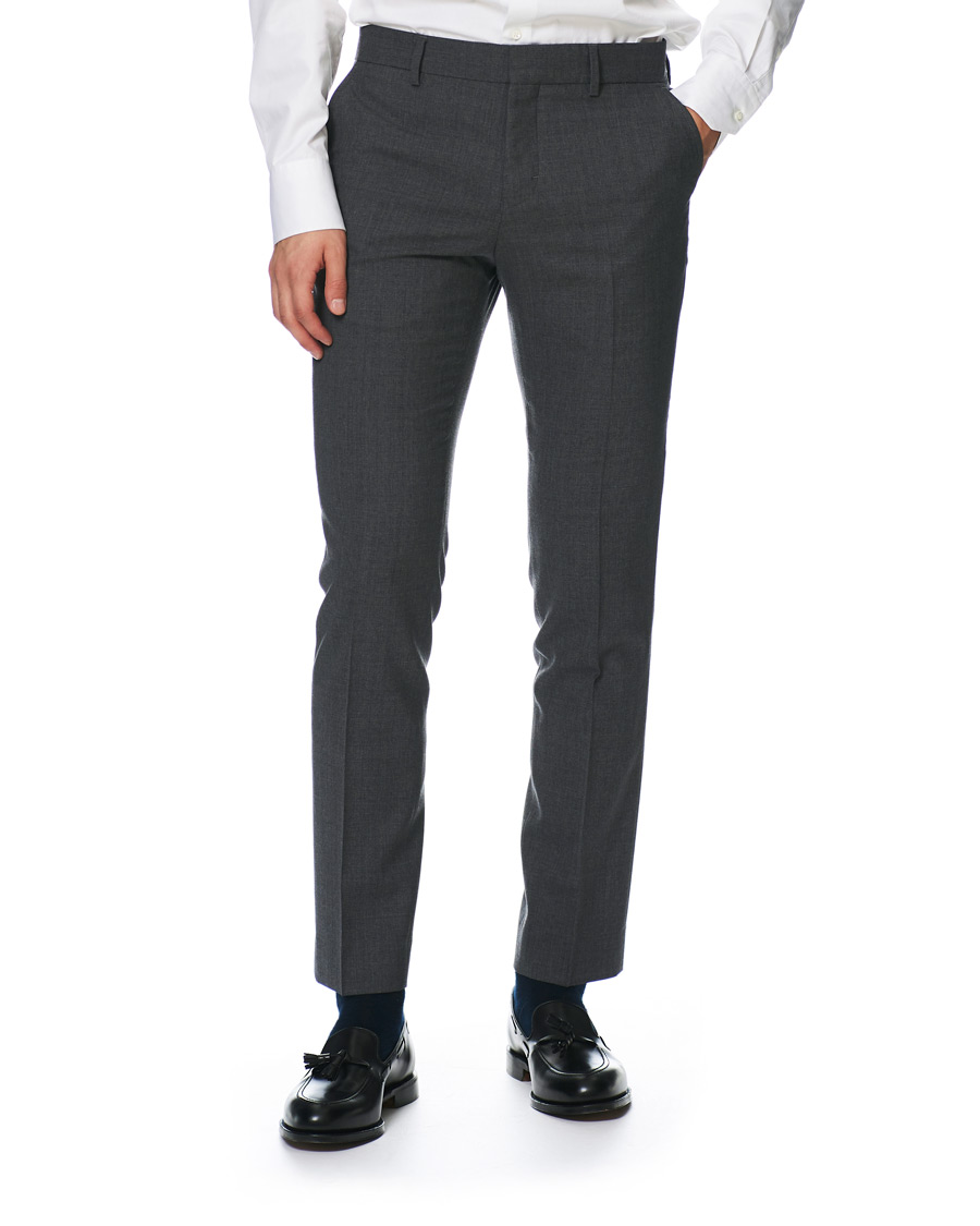 Homme | Pantalons | Filippa K | Liam Cool Wool Slacks Grey Melange