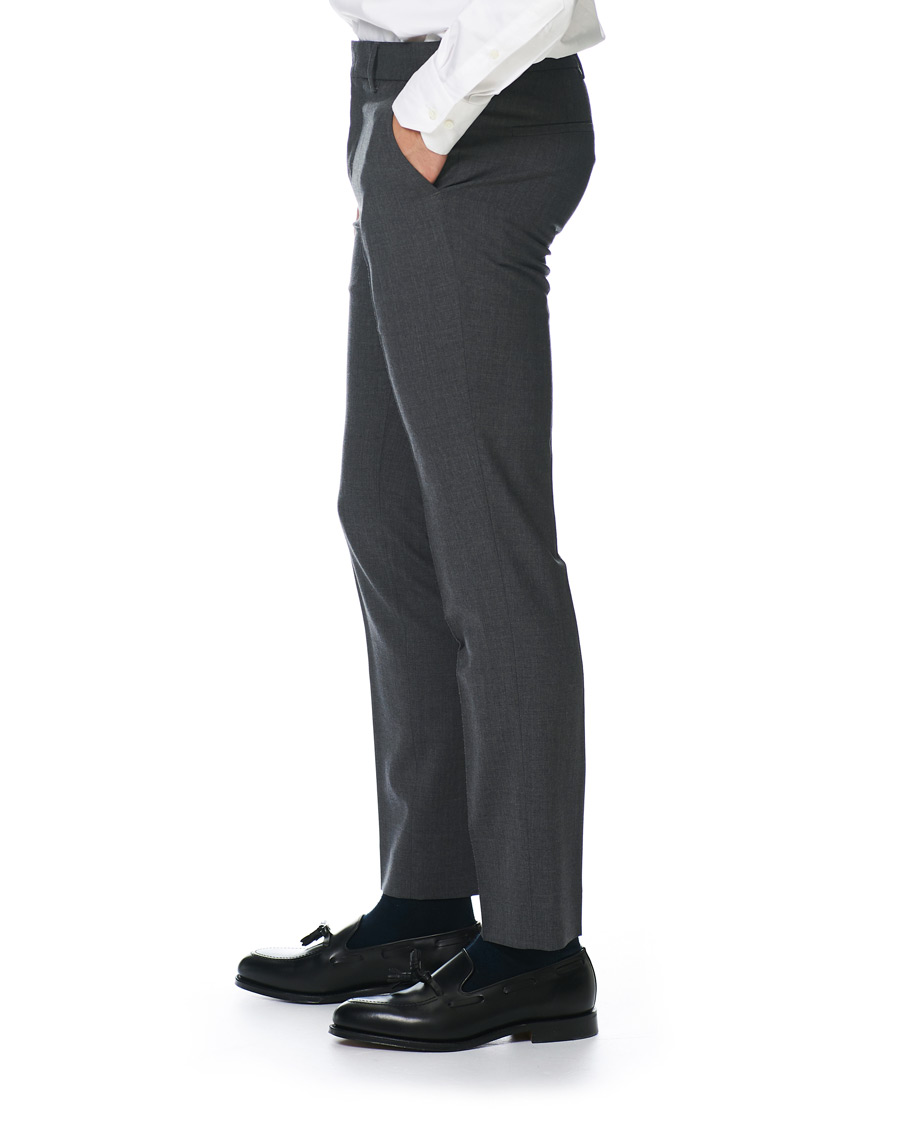 Homme | Pantalons | Filippa K | Liam Cool Wool Slacks Grey Melange