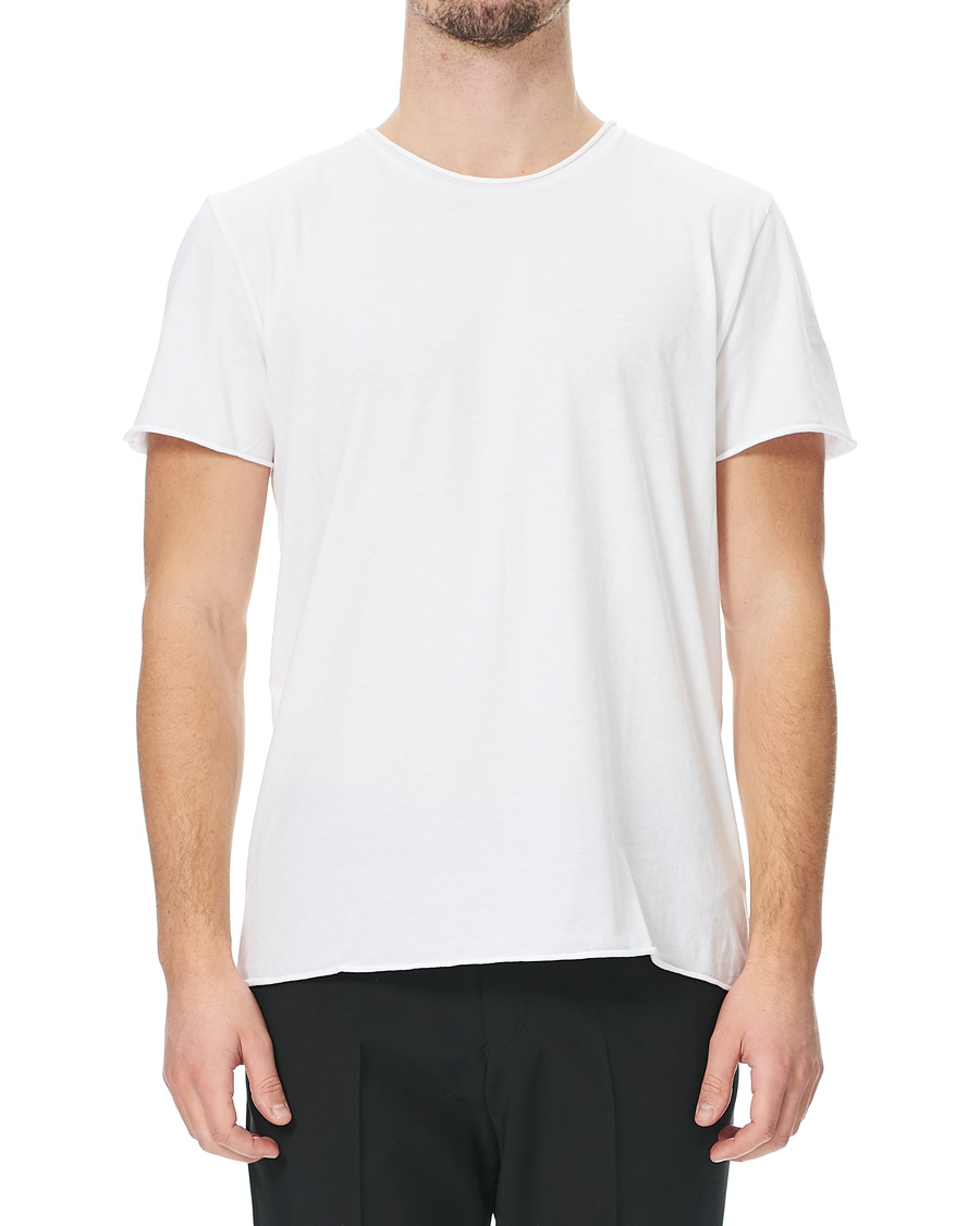 Homme | T-shirts | Filippa K | Roll Neck Crew Neck Tee White