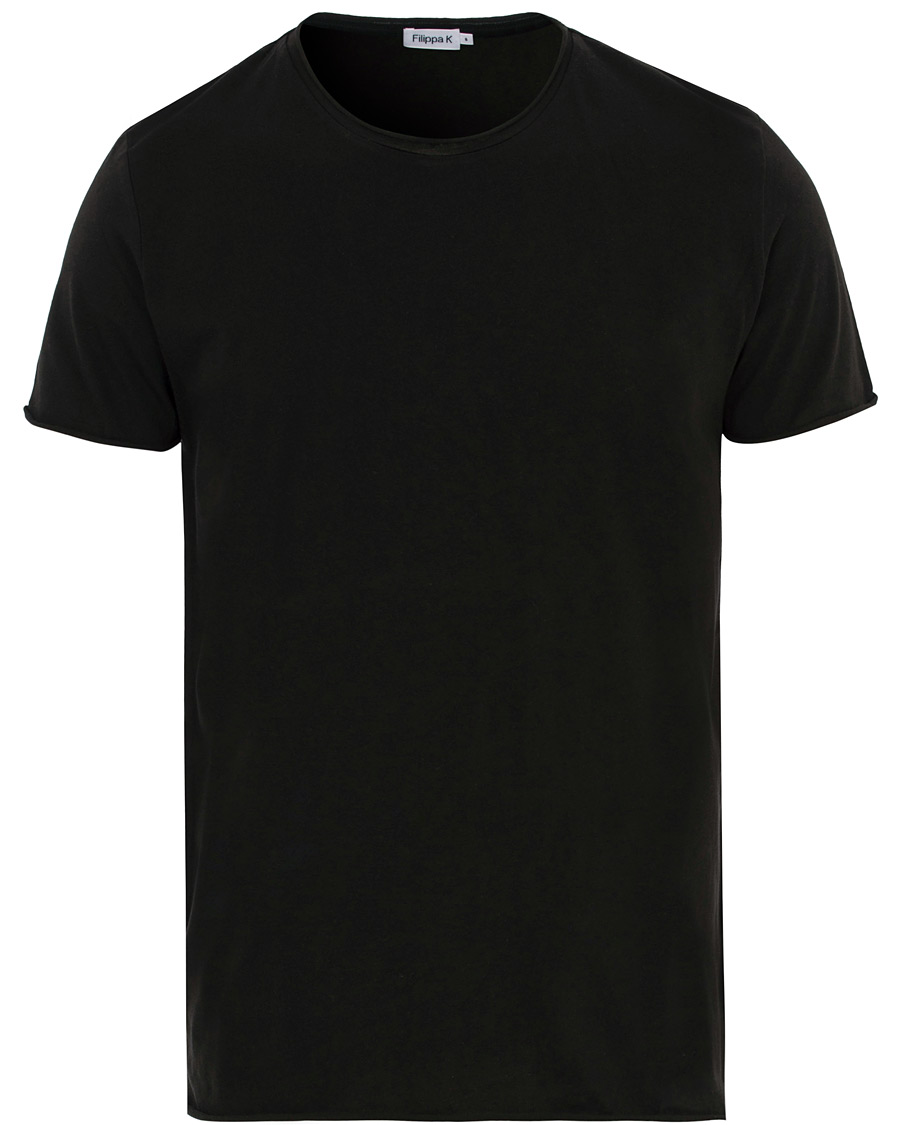 Homme | T-shirts | Filippa K | Roll Neck Crew Neck Tee Black