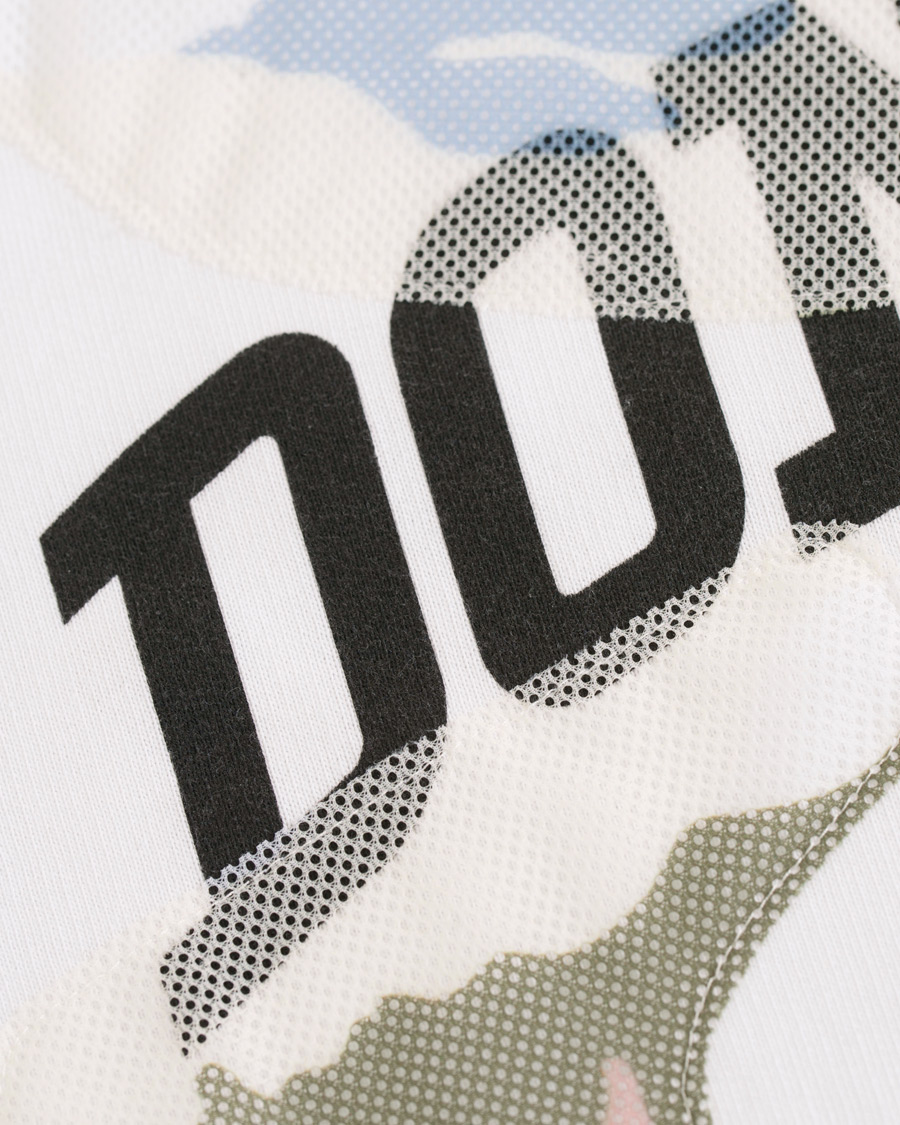 Homme | Pulls Et Tricots | Dondup | Camo Print Crew Neck Sweatshirt White