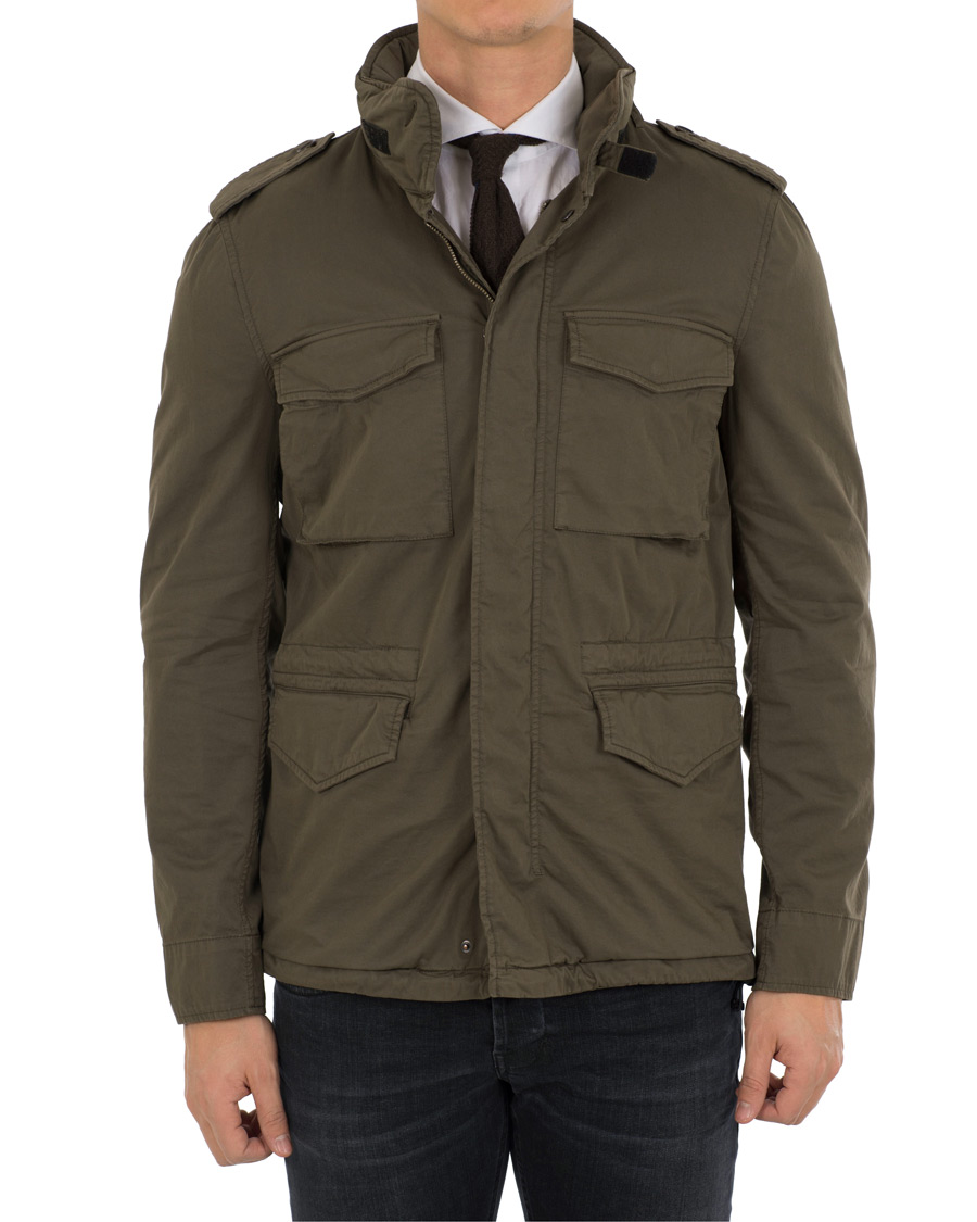 Homme | Manteaux Et Vestes | Aspesi | Cotton Field Jacket Green