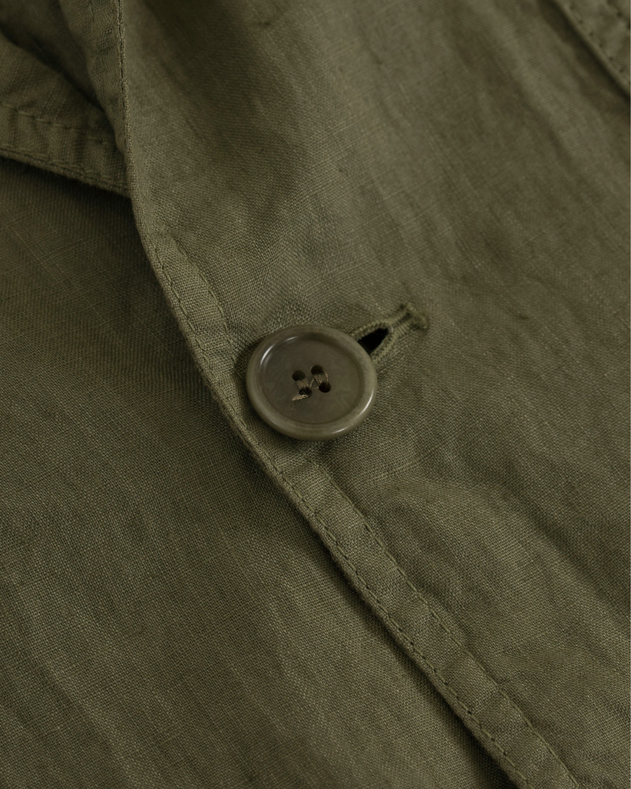 Heren | Blazers | Aspesi | Samuraki Linen Blazer Green