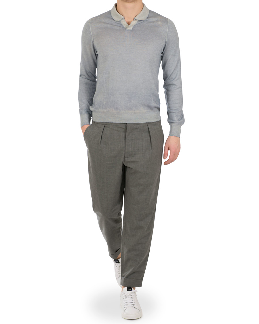 Homme | Pantalons | Barena | Nitro Pleated Trousers Light Grey