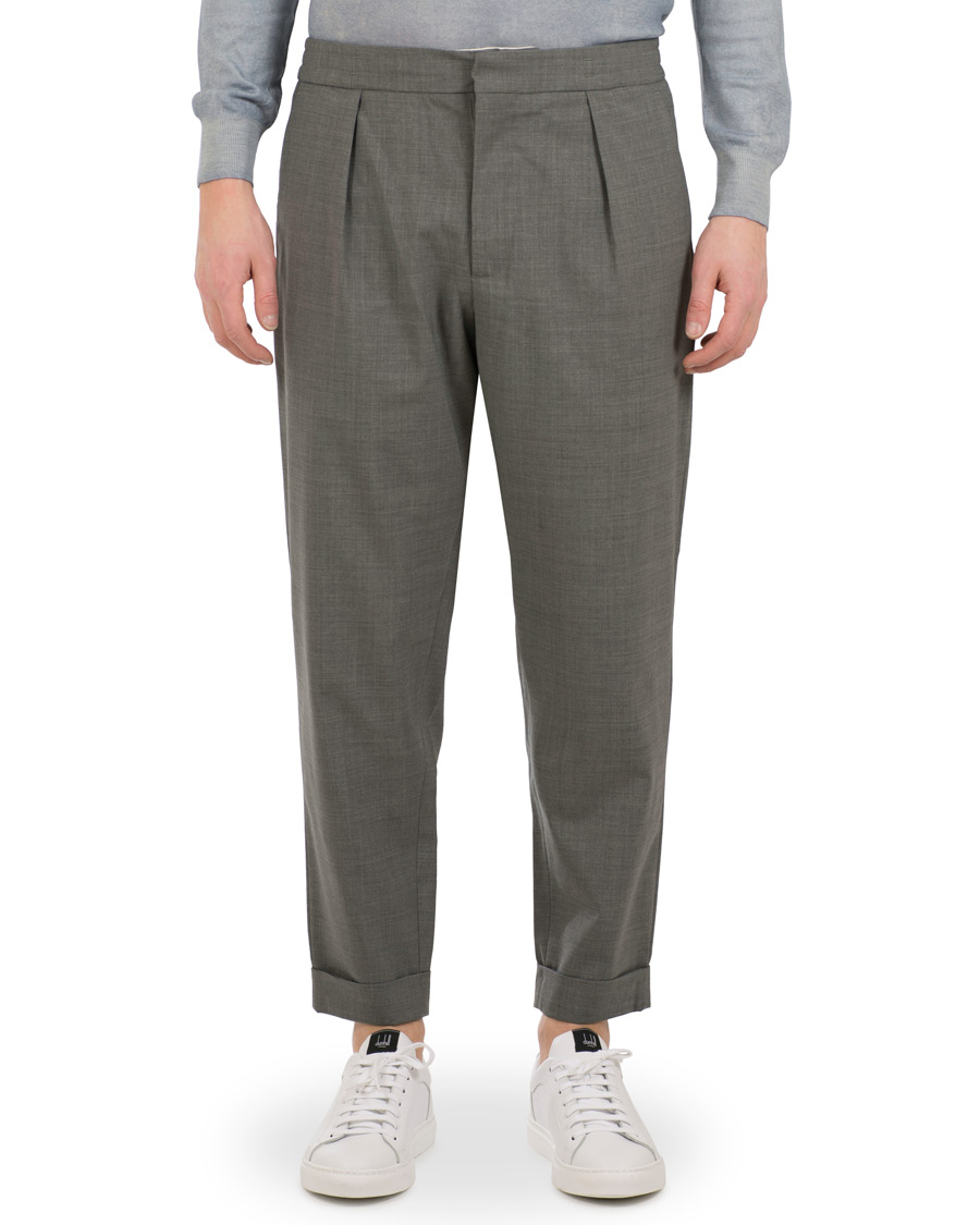 Homme | Pantalons | Barena | Nitro Pleated Trousers Light Grey